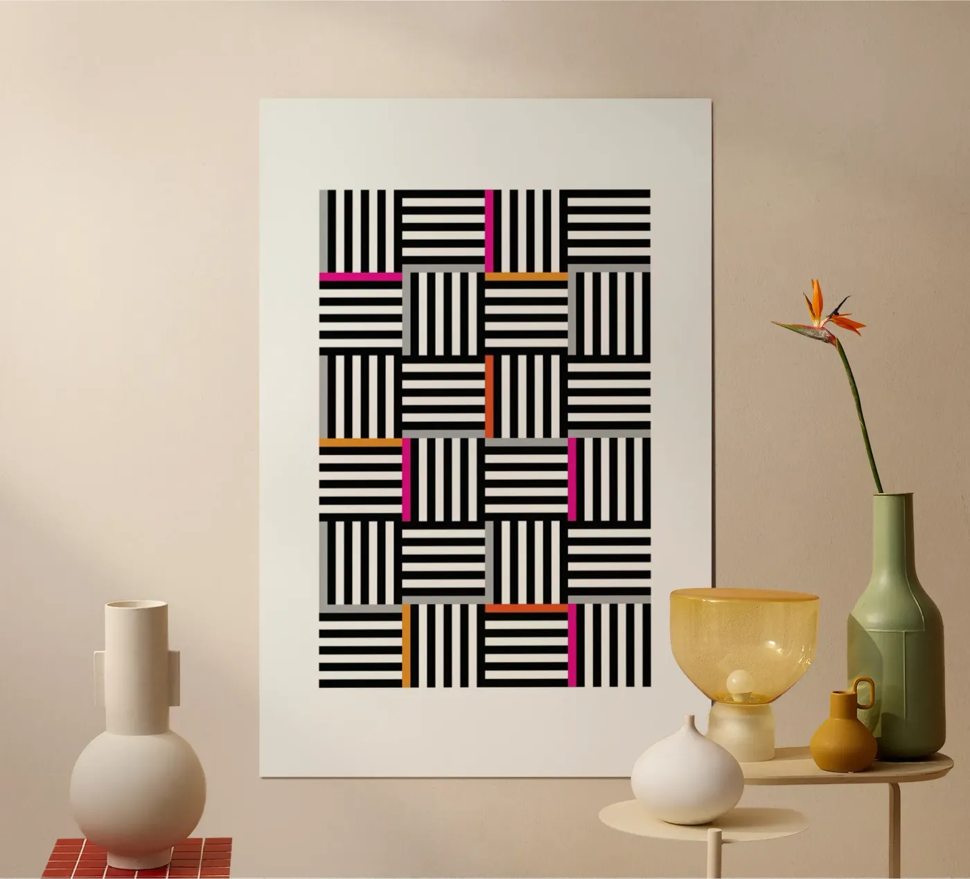 Zebra Squared poster da Visual Philosophy