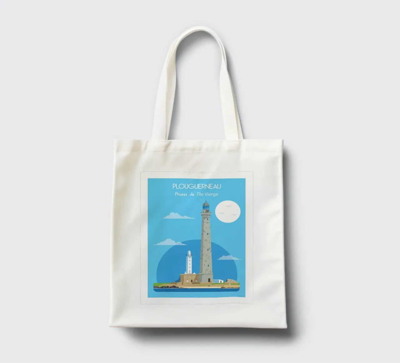 Faro dell'Île Vierge borsa in juta da Raphaël Delerue