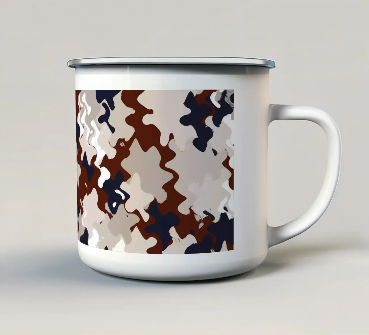 Pattern No 184 taza de esmalte de treechild