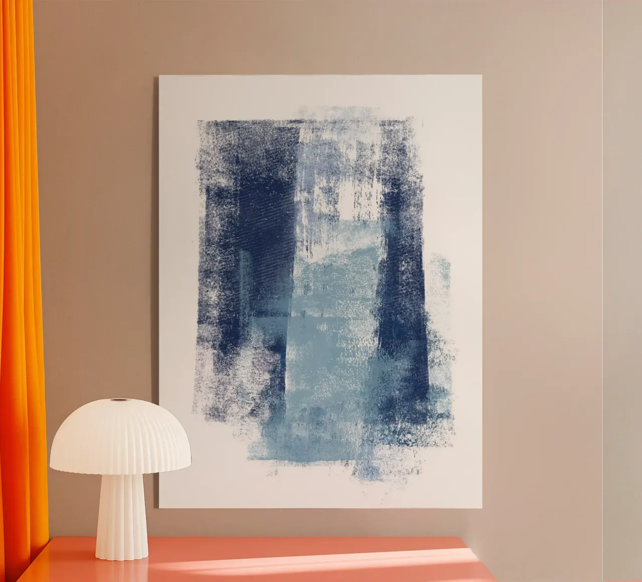 Just Blue and White 1 acrylic glass by sabidussi