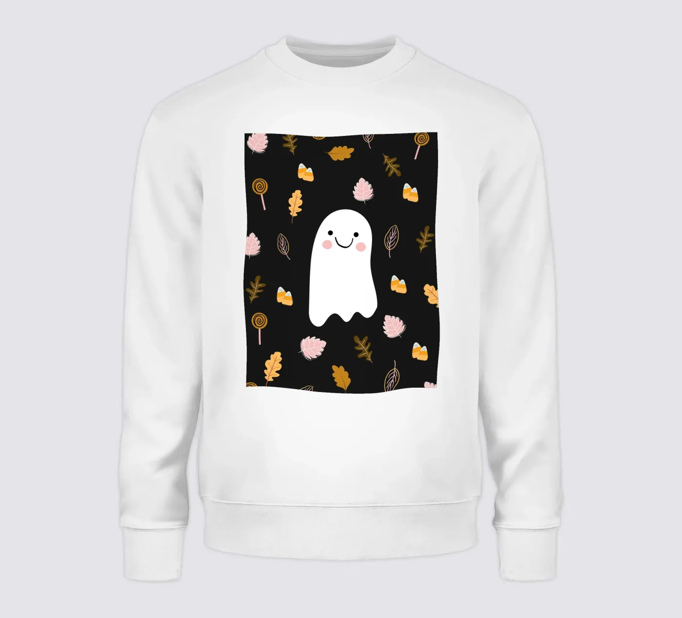 Friendly Ghost sweatshirt by Stephanie Godbout Designs