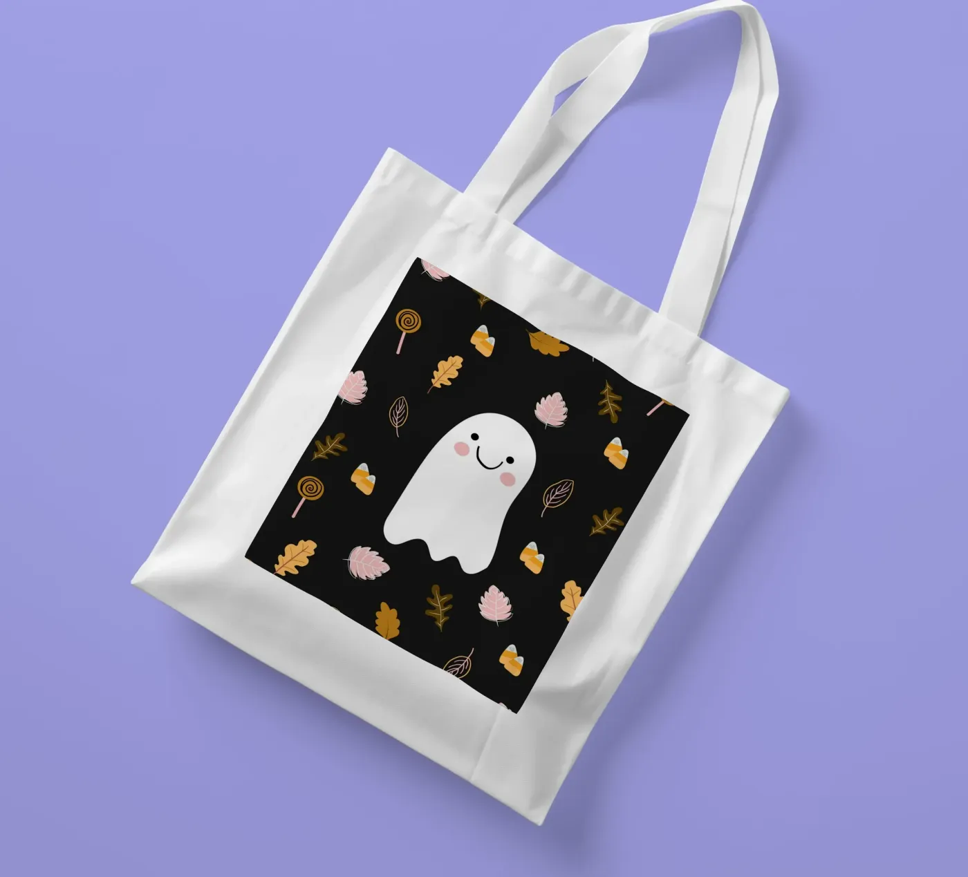 Friendly Ghost borsa in juta da Stephanie Godbout Designs