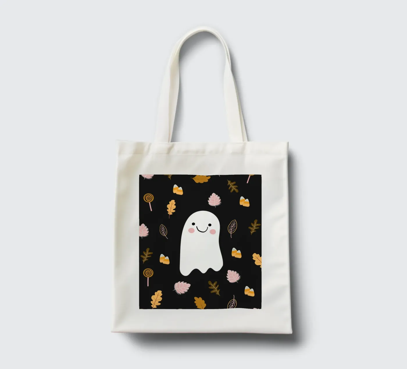 Friendly Ghost borsa in juta da Stephanie Godbout Designs