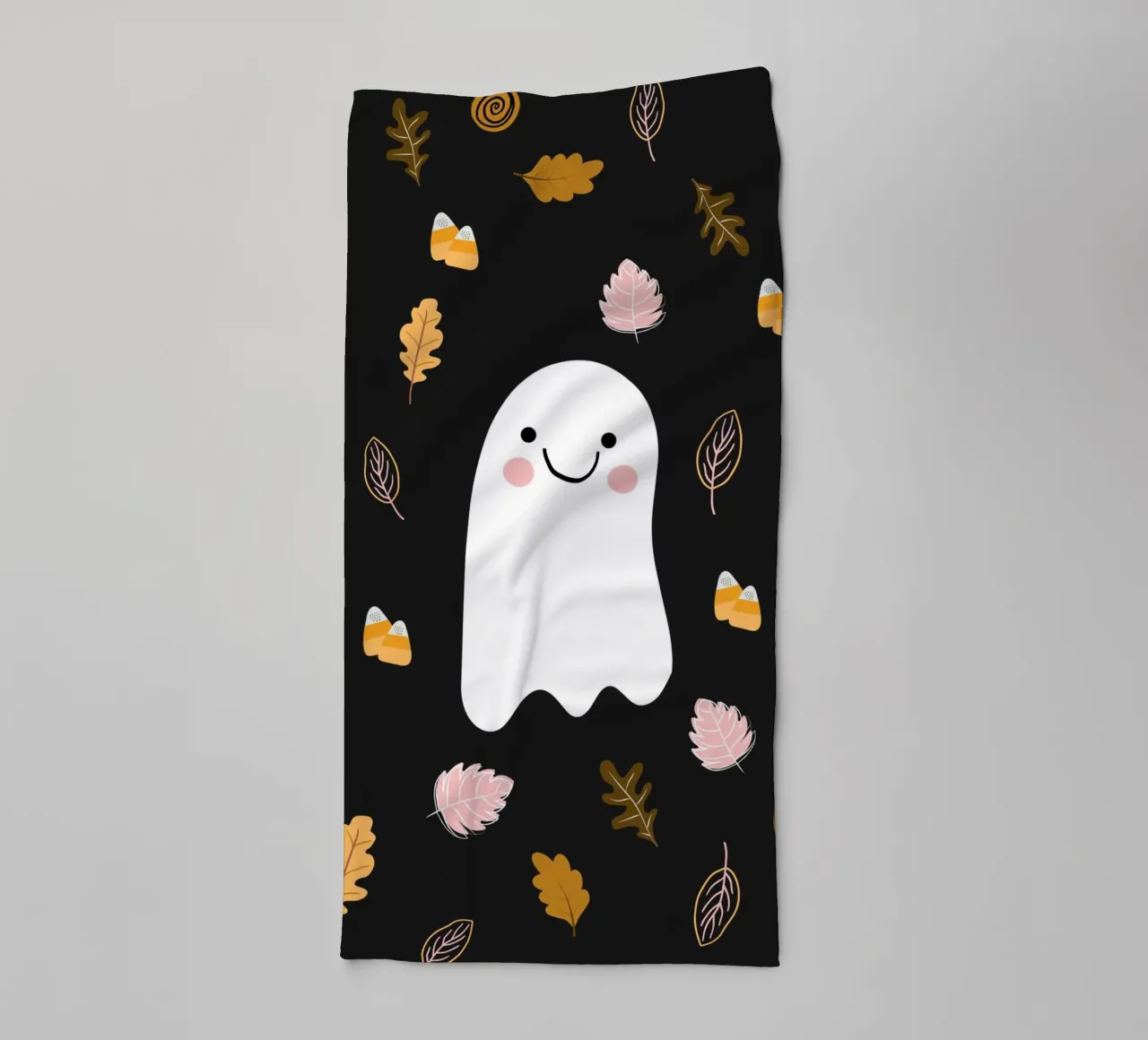 Friendly Ghost towel by Stephanie Godbout Designs