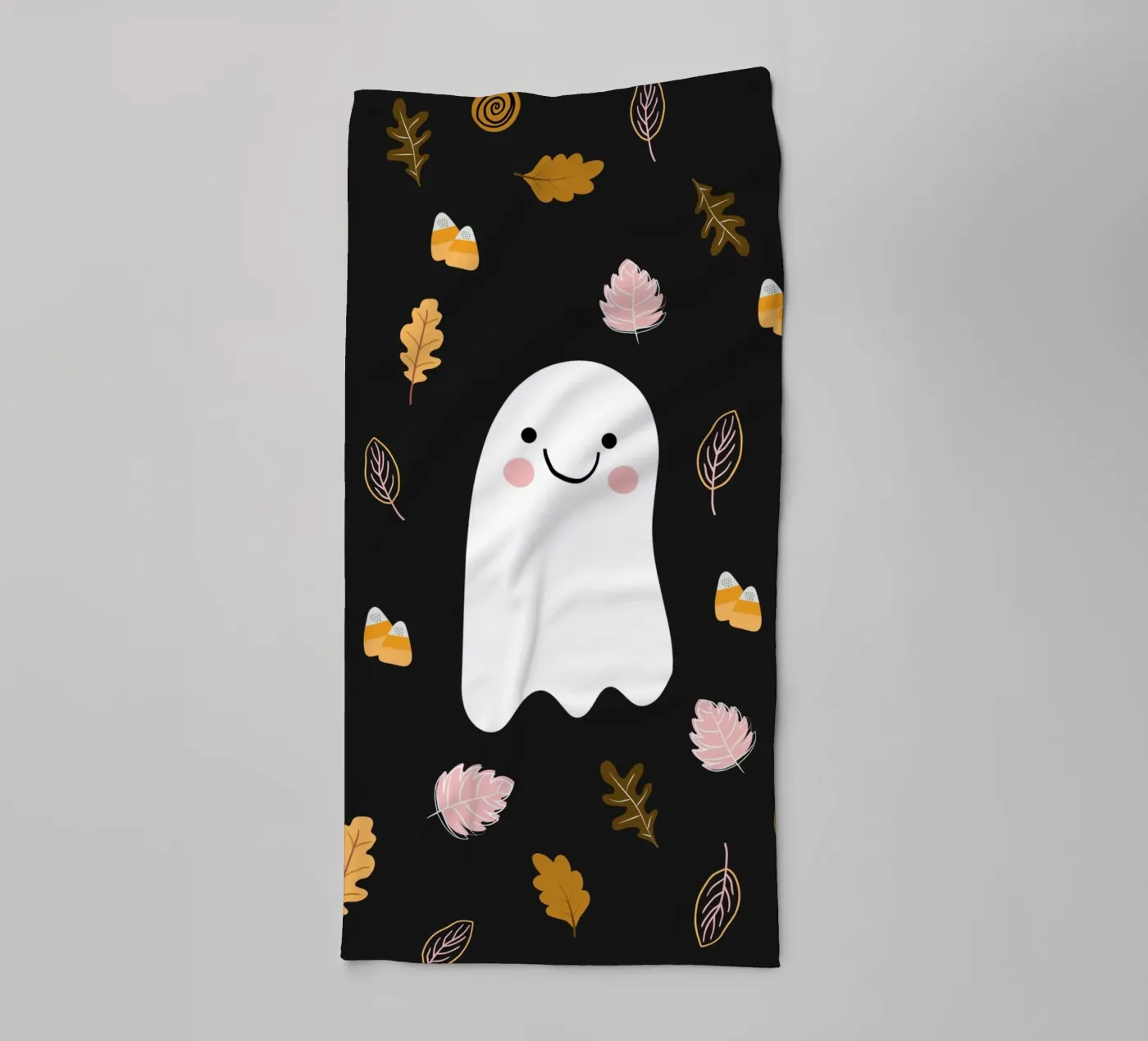 Friendly Ghost towel by Stephanie Godbout Designs