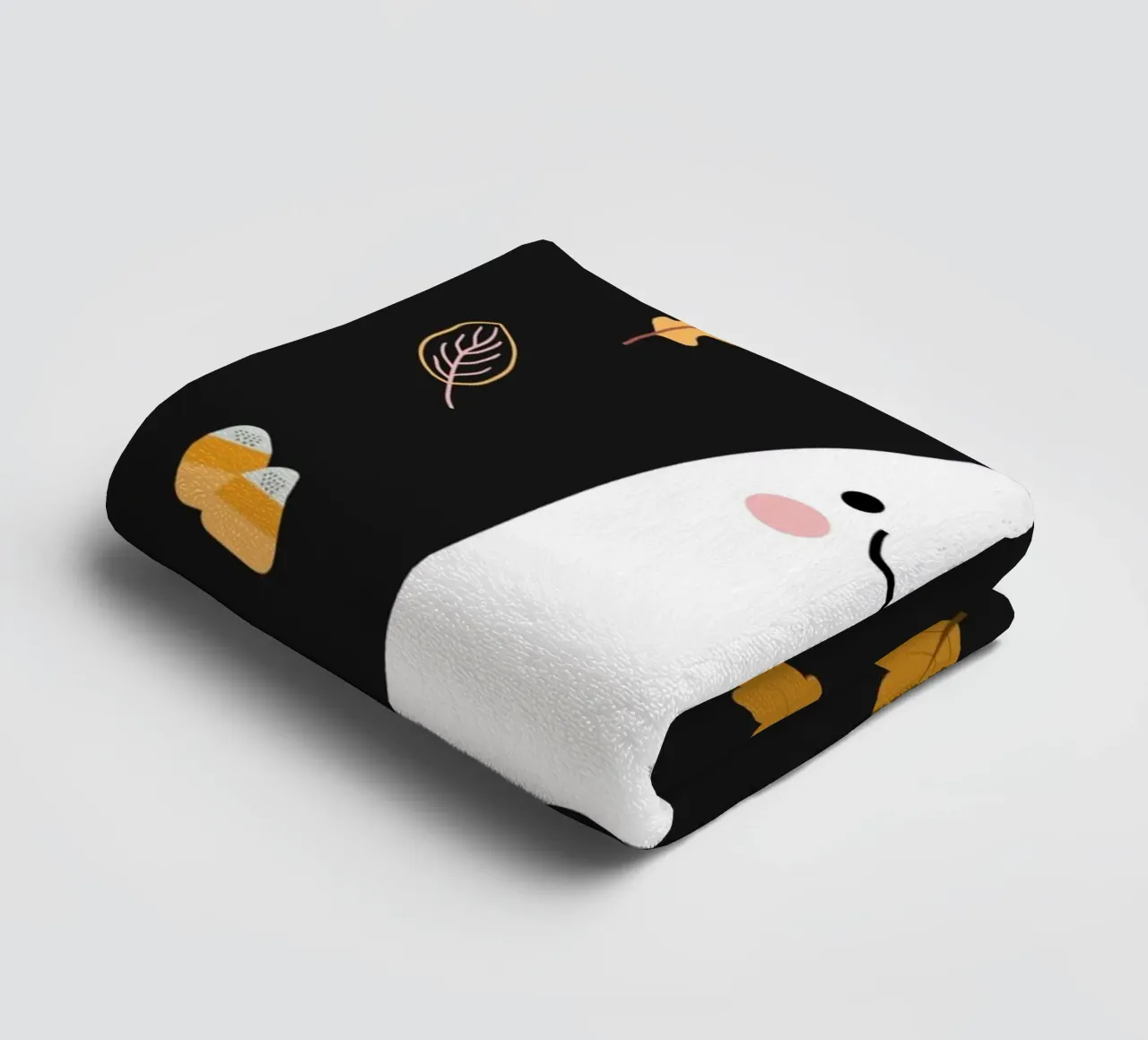 Friendly Ghost towel by Stephanie Godbout Designs