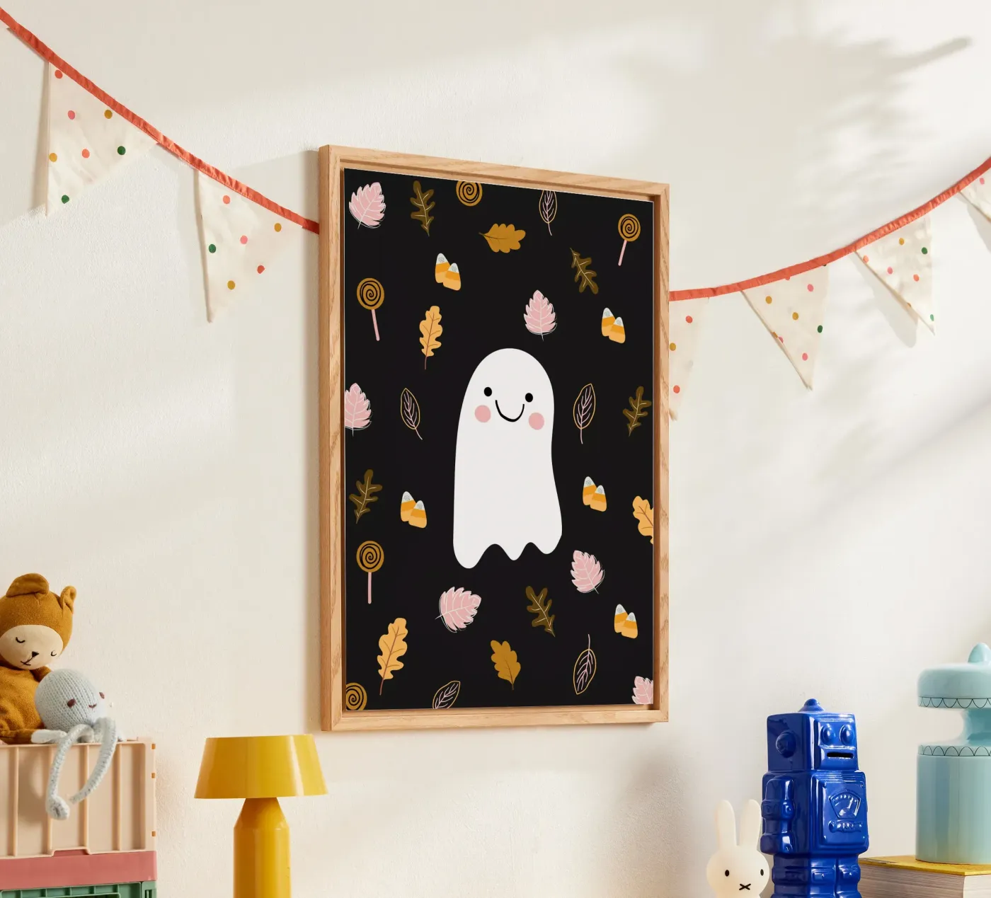 Friendly Ghost acryl van Stephanie Godbout Designs