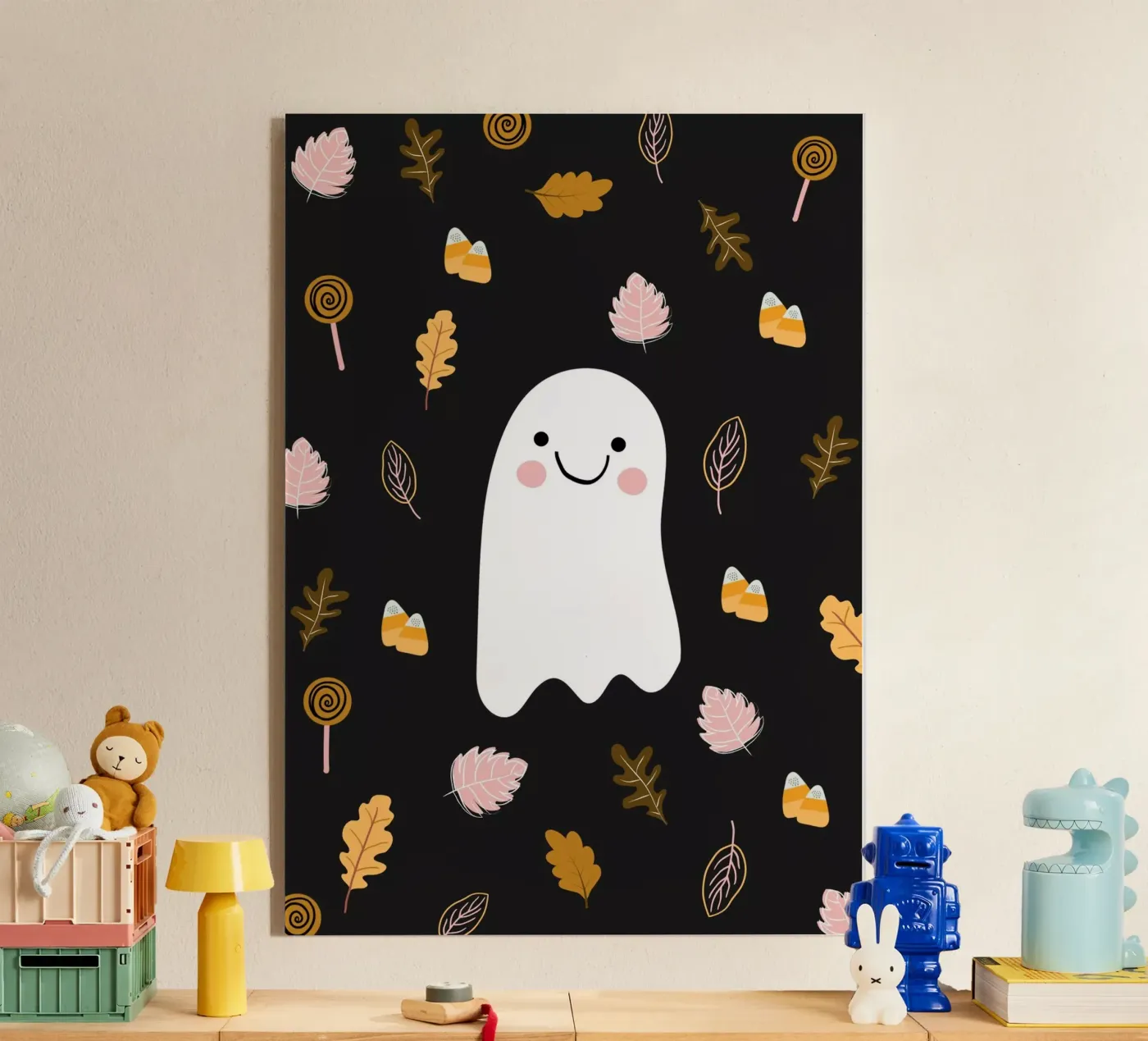 Friendly Ghost acryl van Stephanie Godbout Designs