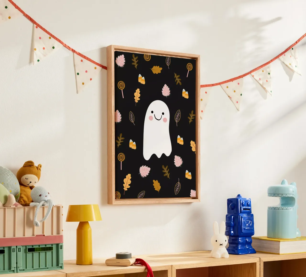 Friendly Ghost tela da Stephanie Godbout Designs