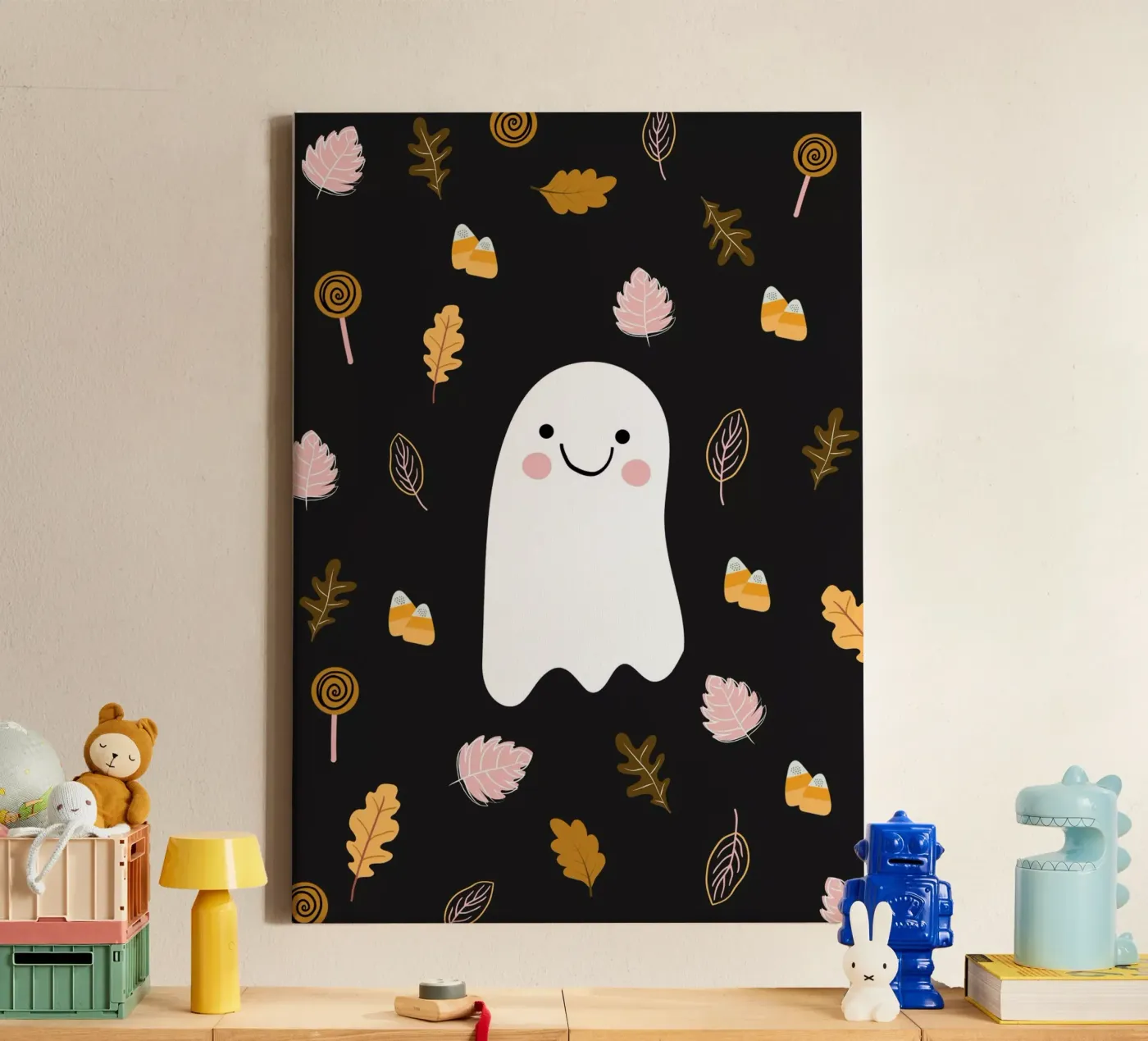 Friendly Ghost tela da Stephanie Godbout Designs