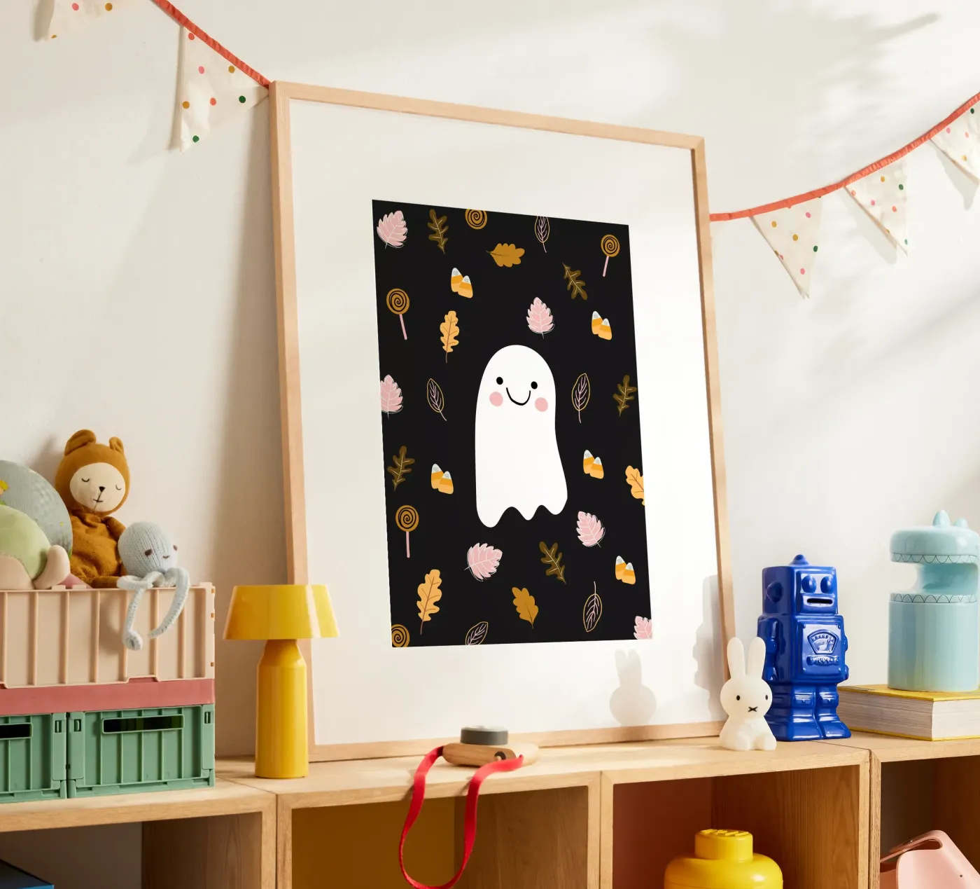 Friendly Ghost poster da Stephanie Godbout Designs