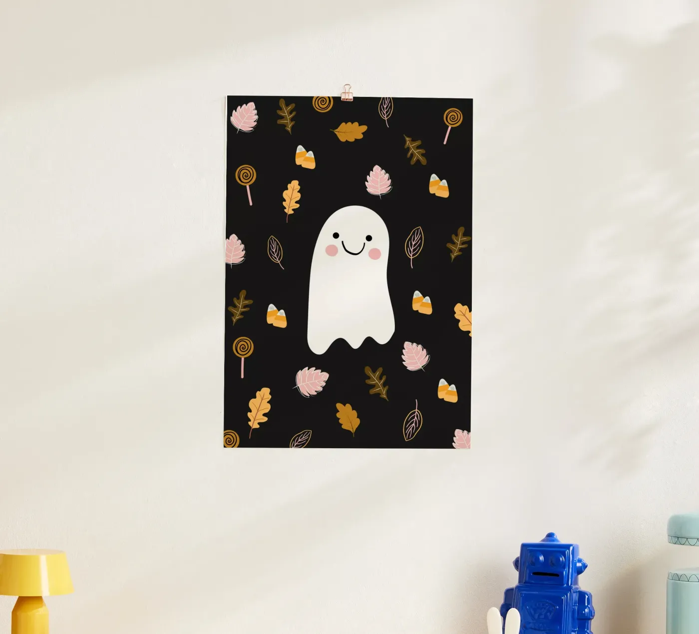 Friendly Ghost poster da Stephanie Godbout Designs
