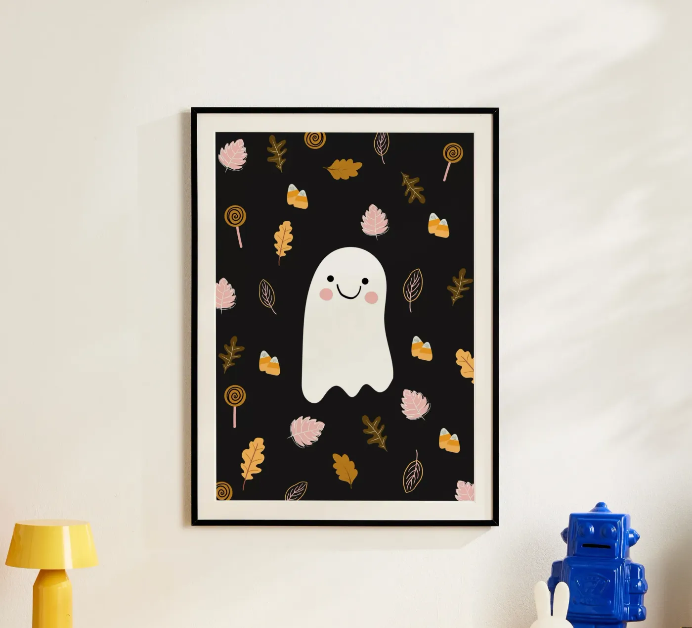 Friendly Ghost poster da Stephanie Godbout Designs