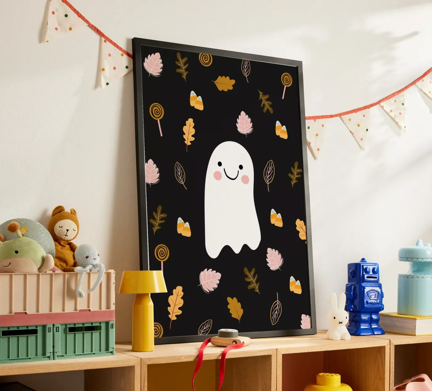 Friendly Ghost poster da Stephanie Godbout Designs