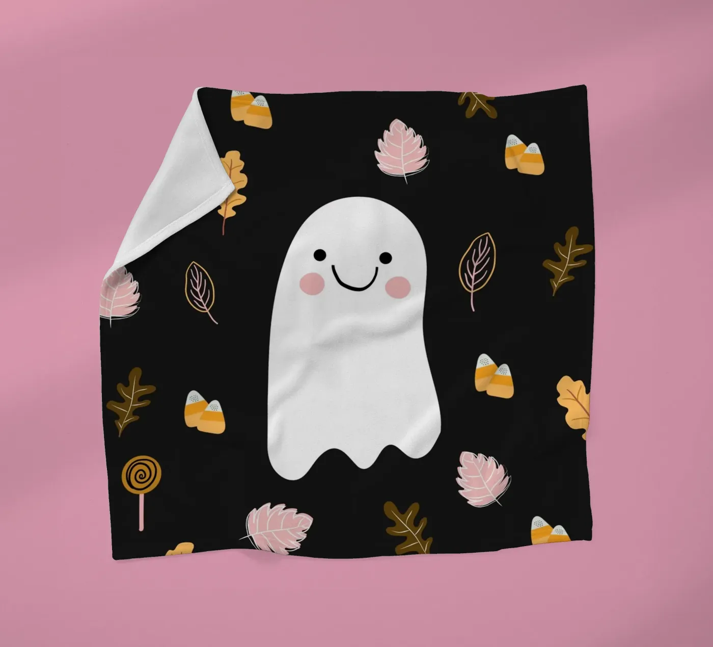 Friendly Ghost Fleecedecke von Stephanie Godbout Designs