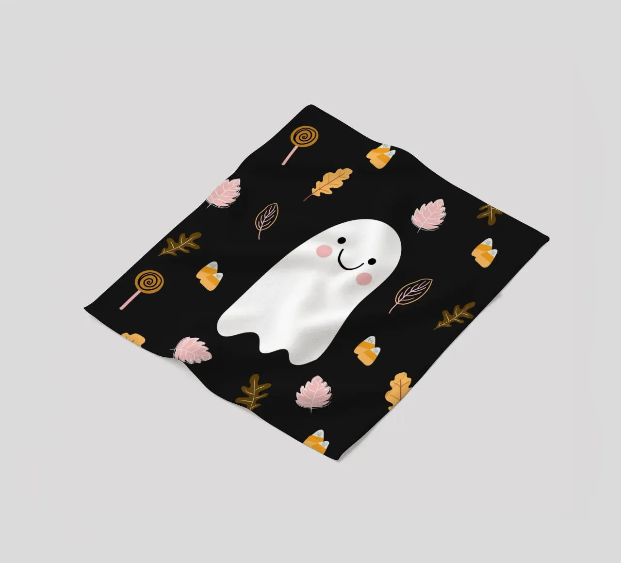 Friendly Ghost fleecedeken van Stephanie Godbout Designs