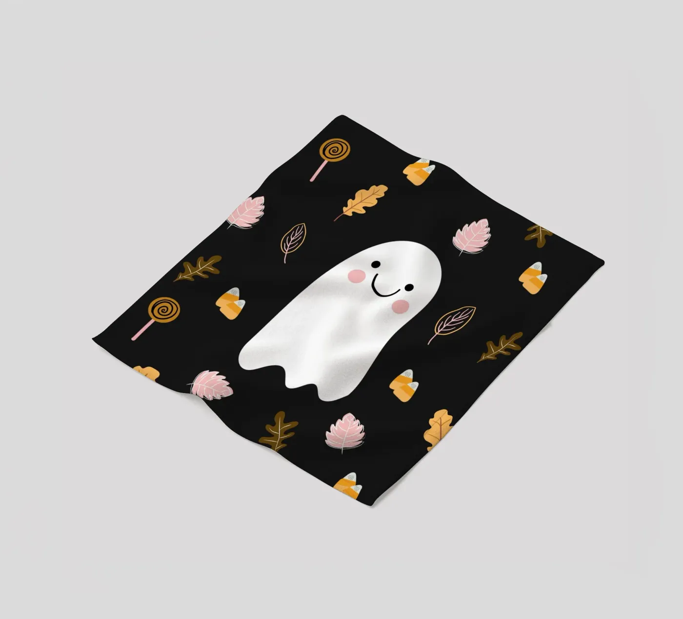 Friendly Ghost Fleecedecke von Stephanie Godbout Designs