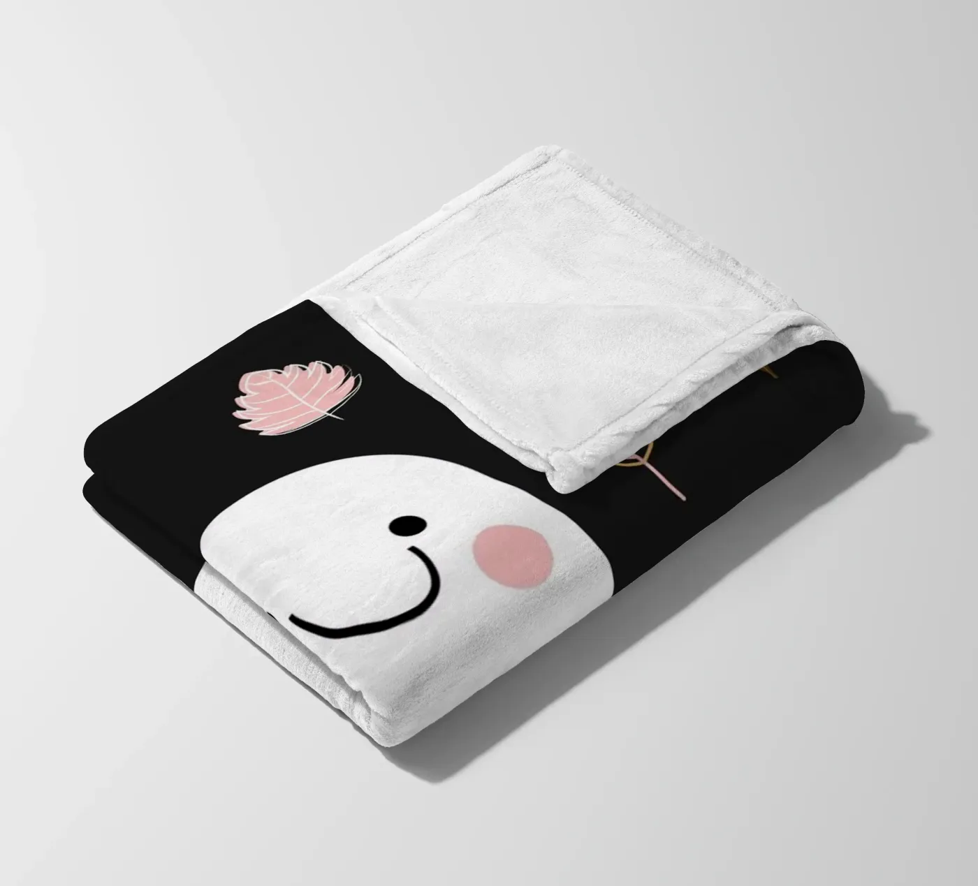 Friendly Ghost Fleecedecke von Stephanie Godbout Designs