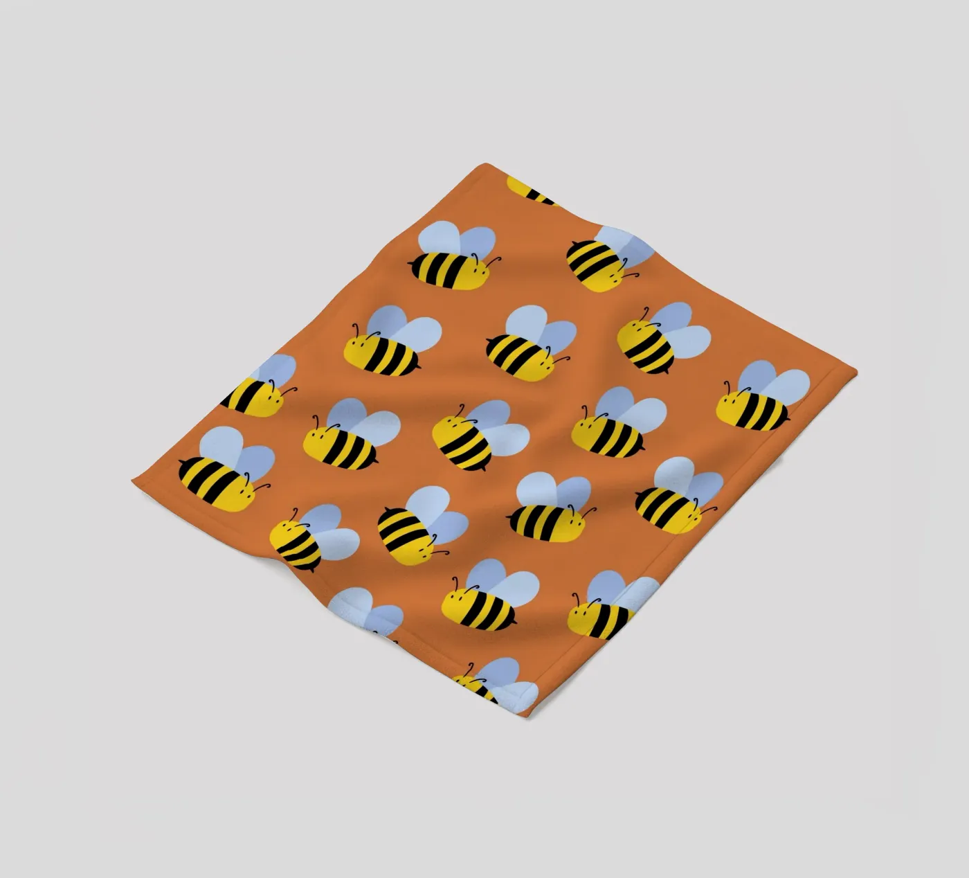Cute bees Fleecedecke von Happypatterns