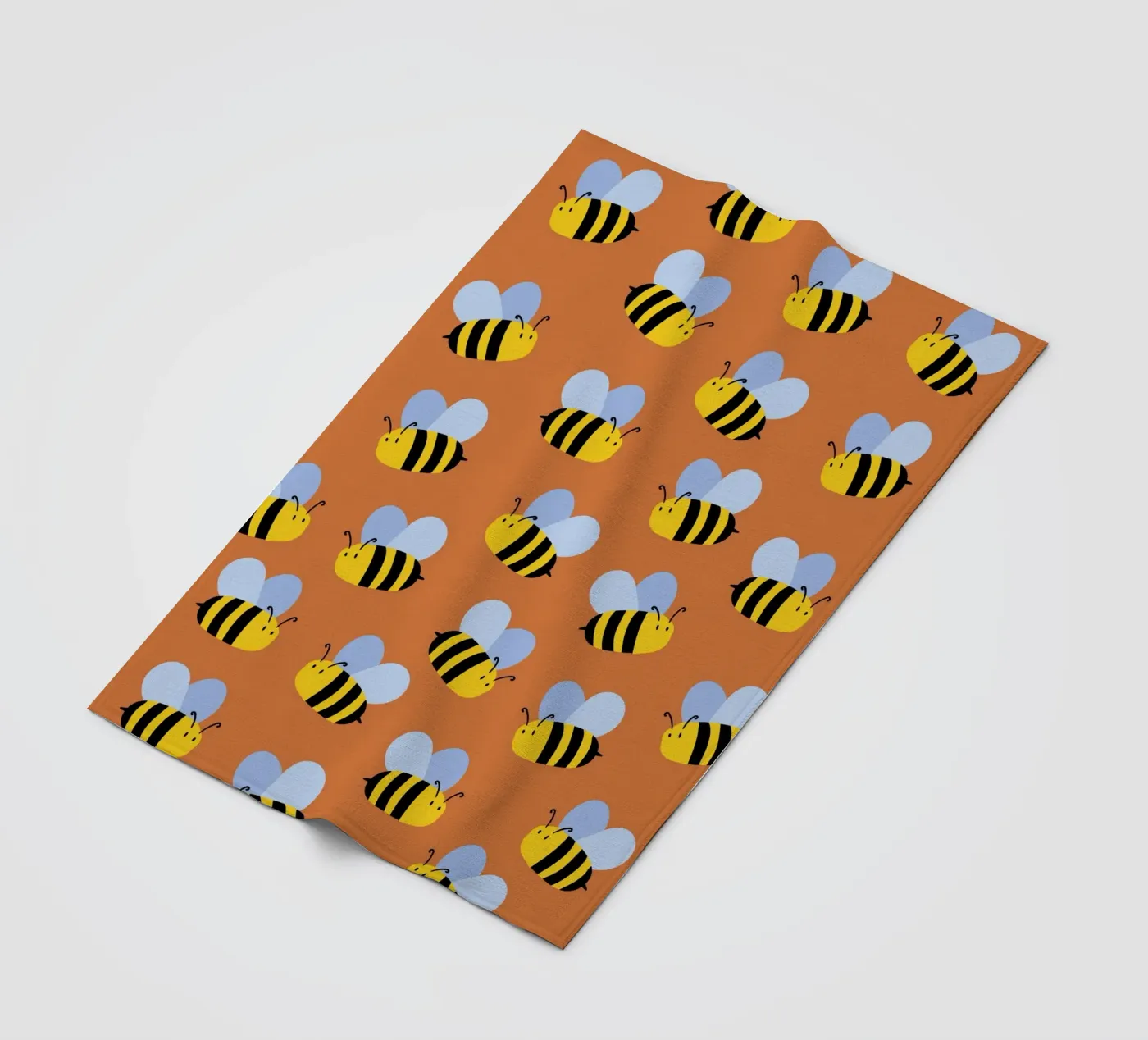 Cute bees Fleecedecke von Happypatterns