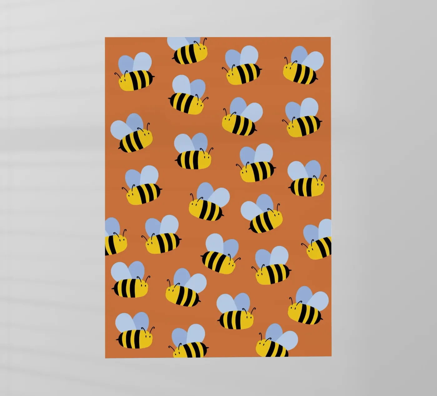 Cute bees pellicola backlit da Happypatterns