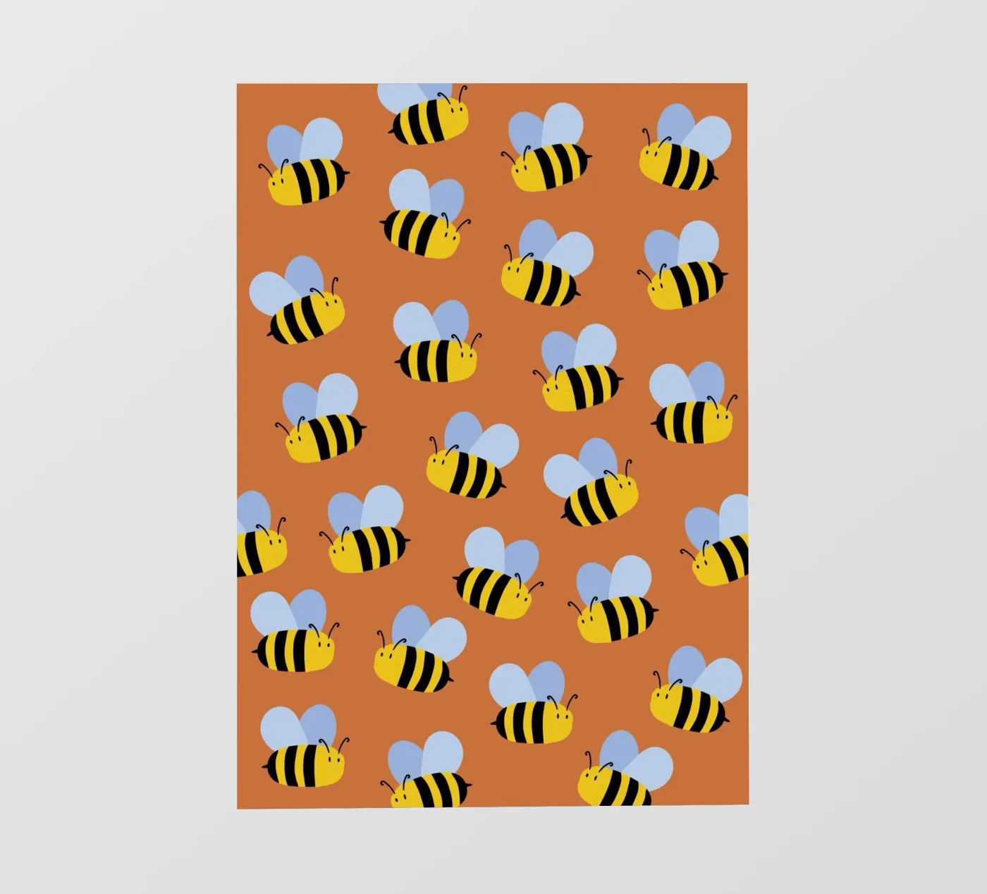 Cute bees pellicola backlit da Happypatterns