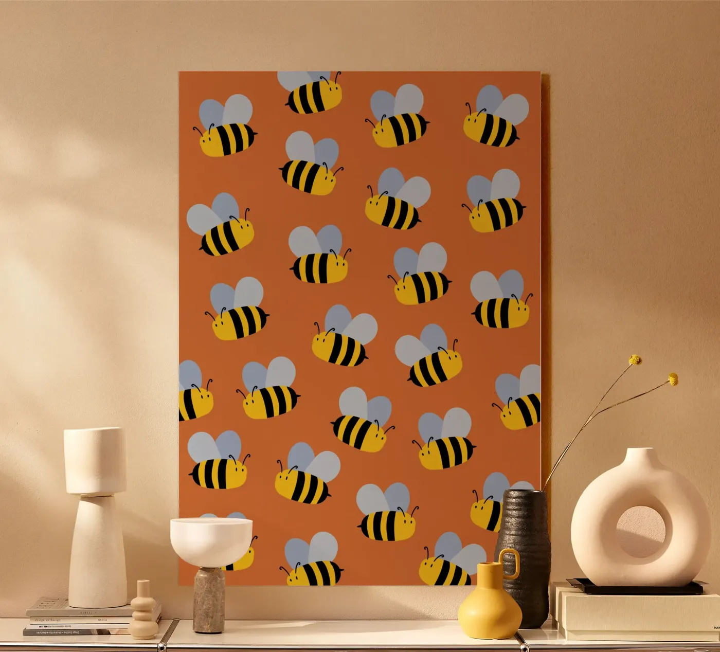 Cute bees plexiglass da Happypatterns