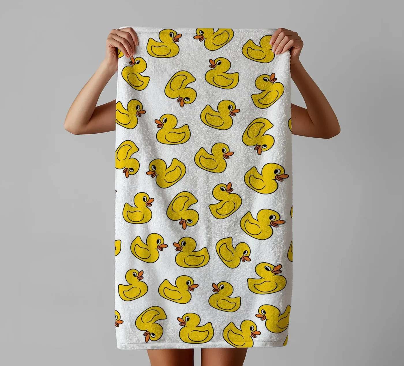 Ducks pattern badhanddoek van Happypatterns