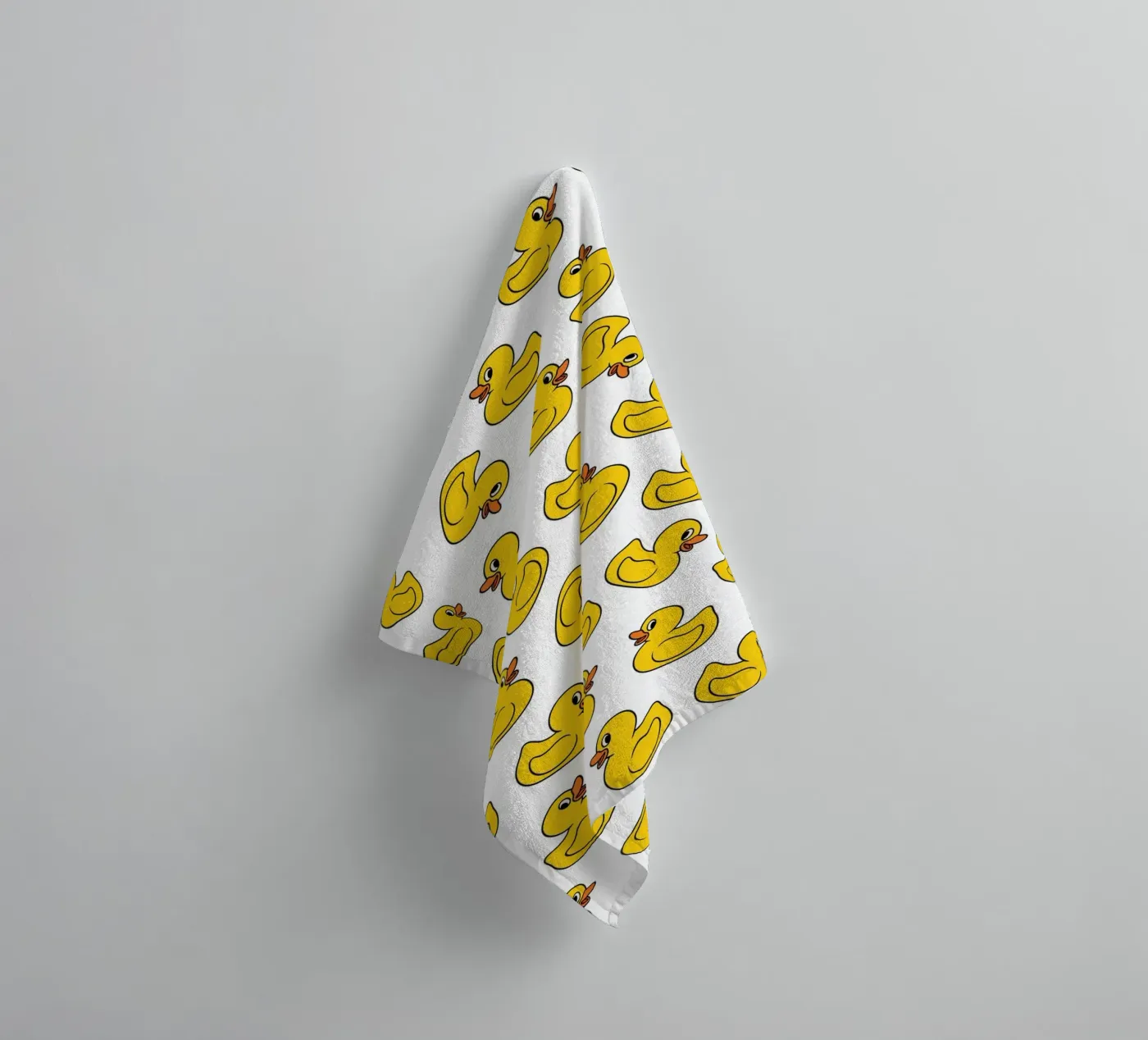 Ducks pattern badhanddoek van Happypatterns
