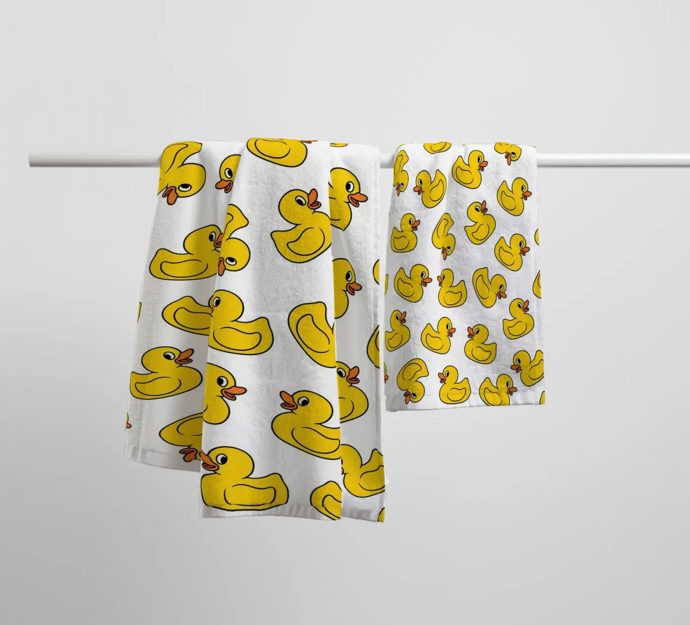 Ducks pattern badhanddoek van Happypatterns