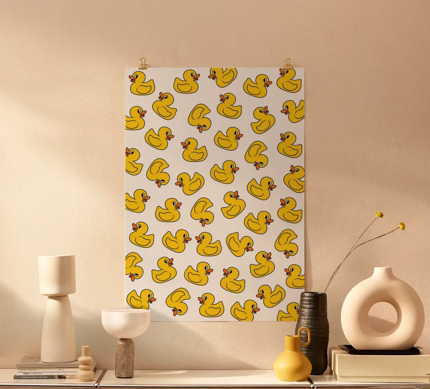Ducks pattern Poster von Happypatterns