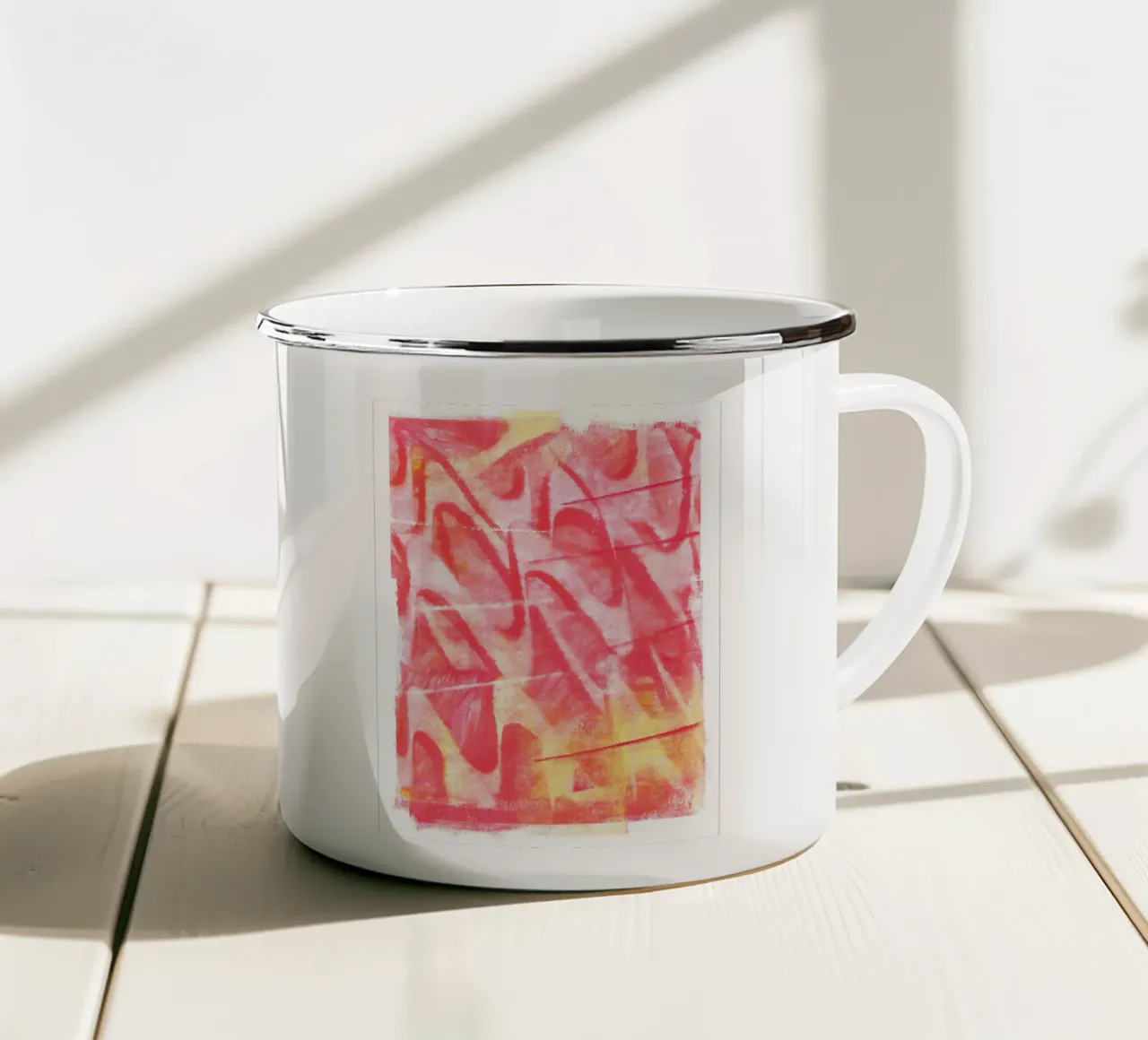 Surfaces 19 | Red Movement tazza in smalto da sabidussi
