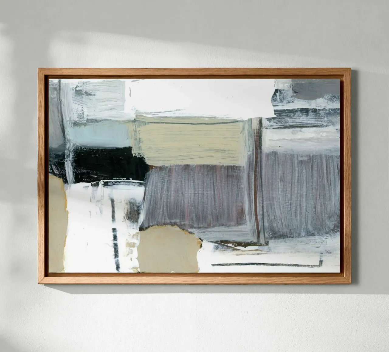 urban abstract 1 canvas met Baklijst van IRIS LEHNHARDT FINE ART