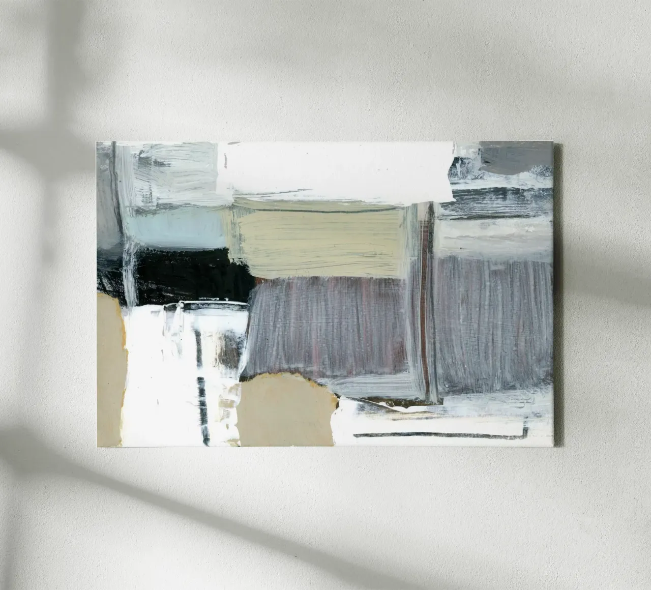 urban abstract 1 canvas met Baklijst van IRIS LEHNHARDT FINE ART