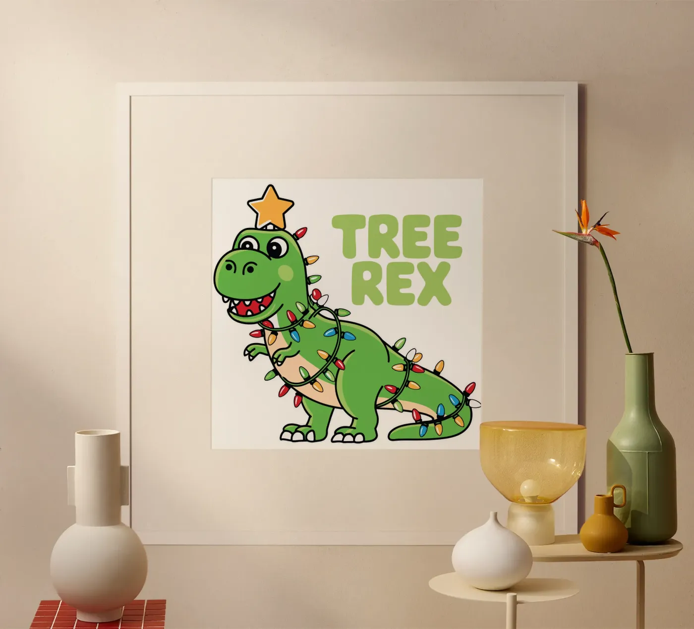 Cute Tree Rex poster van edsonramosart