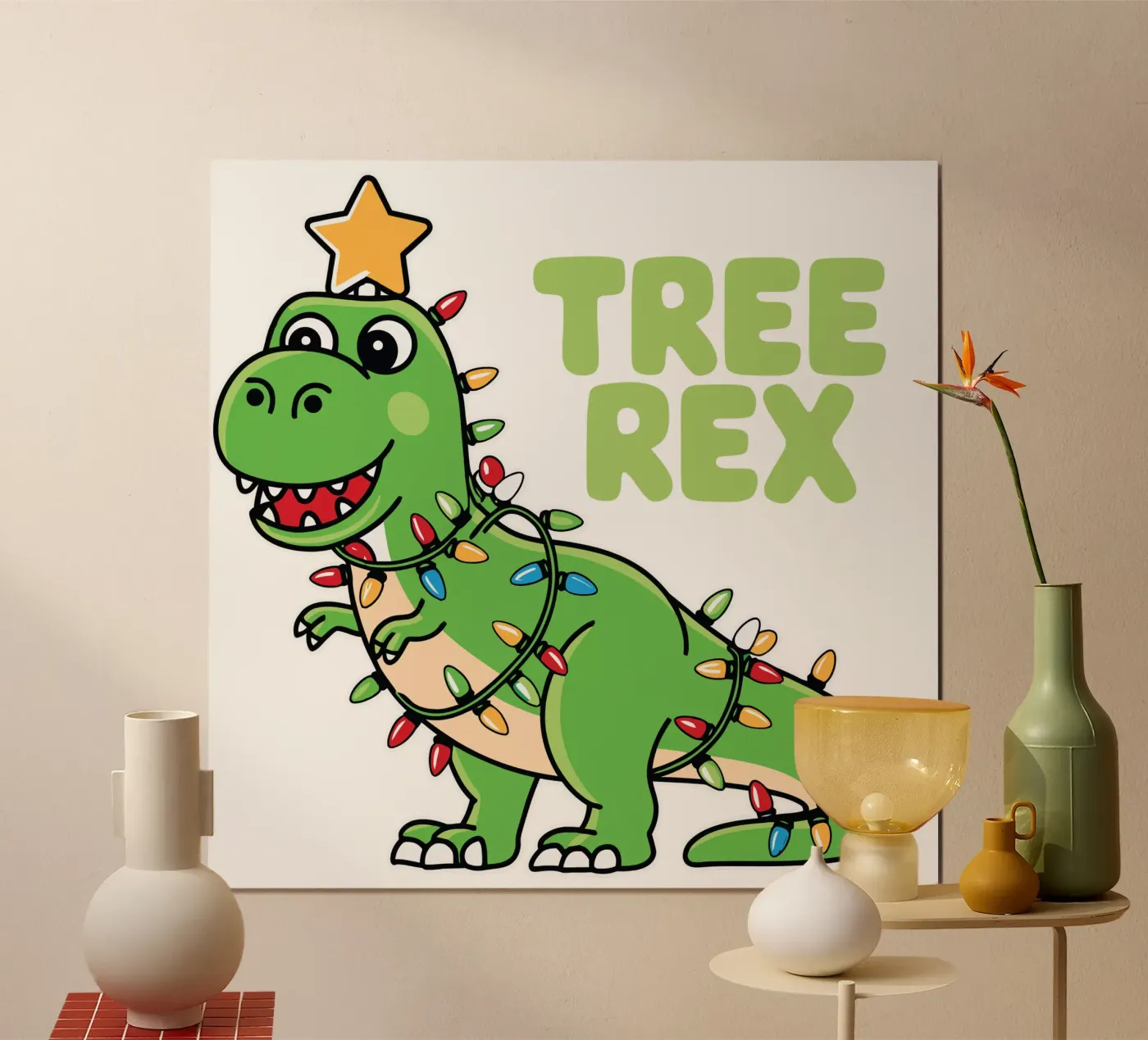 Cute Tree Rex poster van edsonramosart