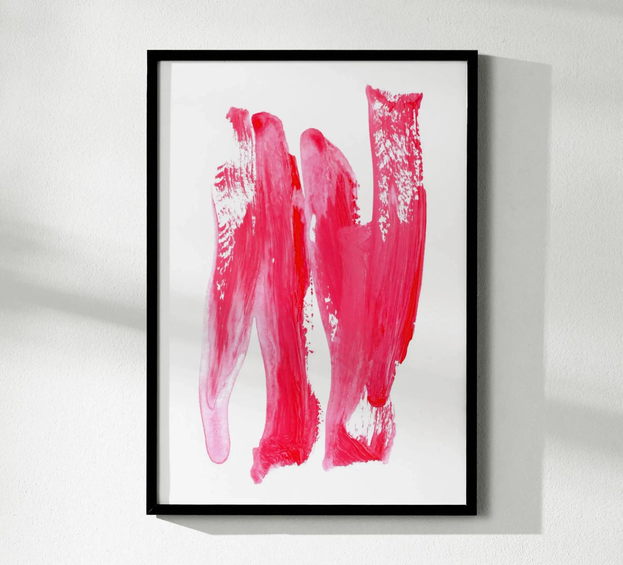 Pink 2 | Acrylic Brush Stroke Abstract Poster von sabidussi