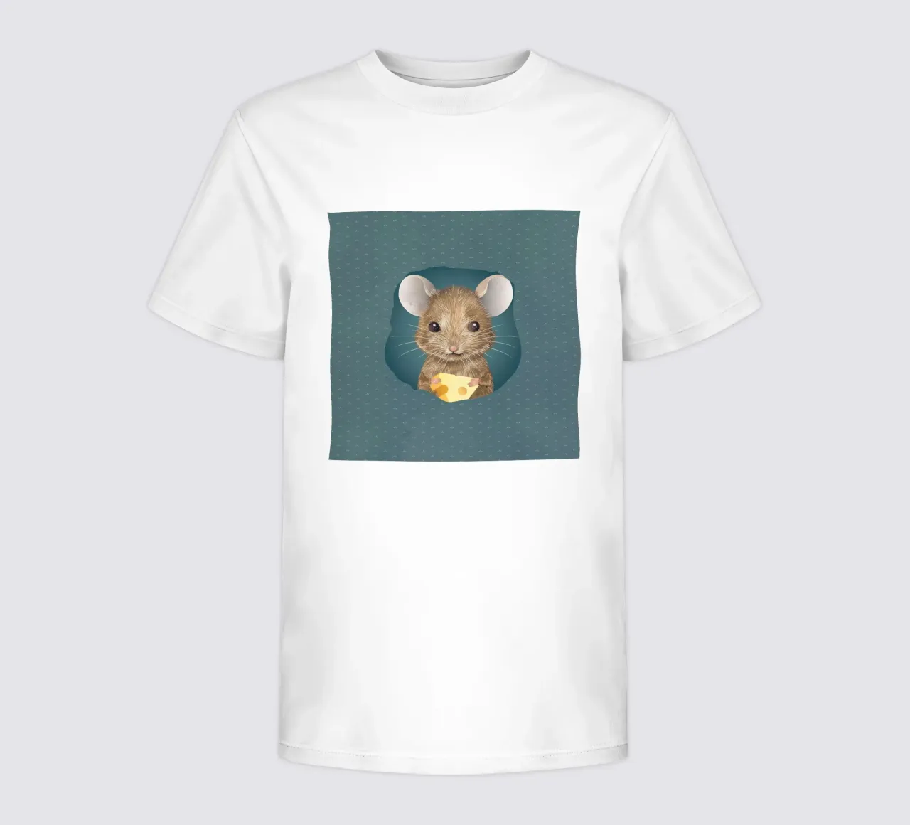 Charmante souris au fromage - Ton adorable décoration murale t-shirt enfant de kisho art