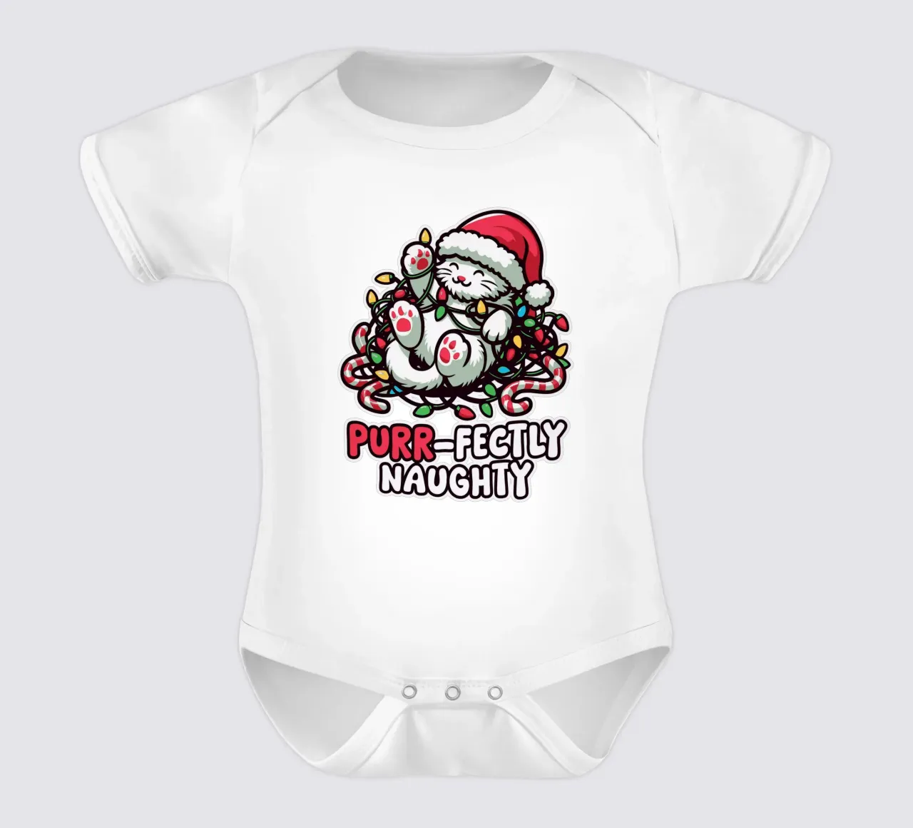 Purr-fectly Naughty body neonato maniche corte da edsonramosart