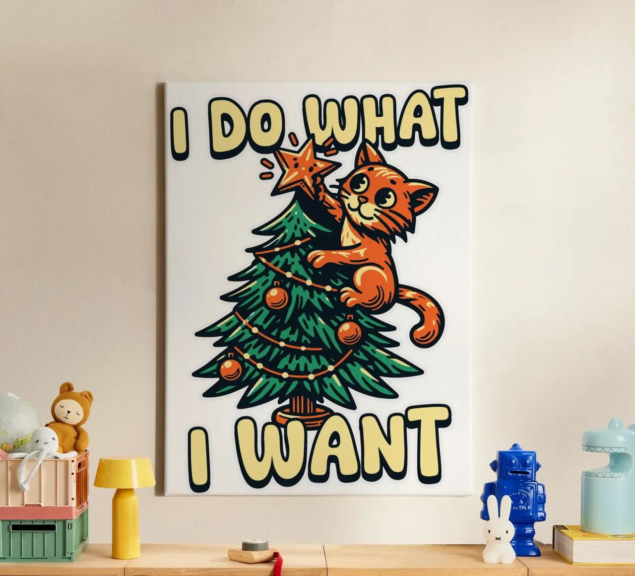 I do what I want tela con Cornice a cassetta da edsonramosart