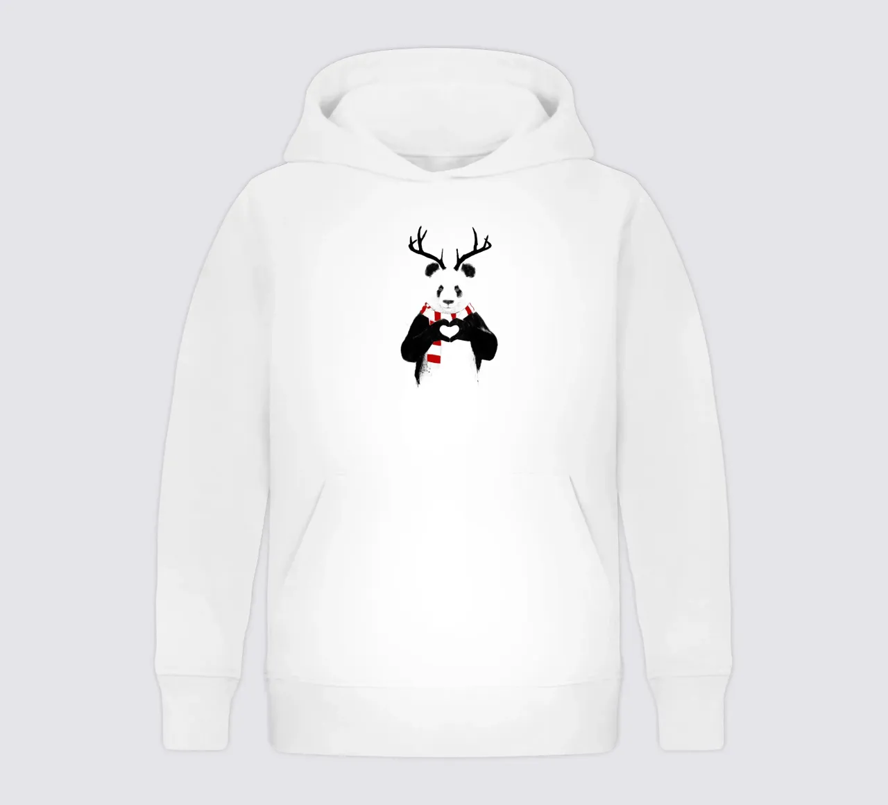 Rudolph Panda felpa bambino con cappuccio da Balazs Solti