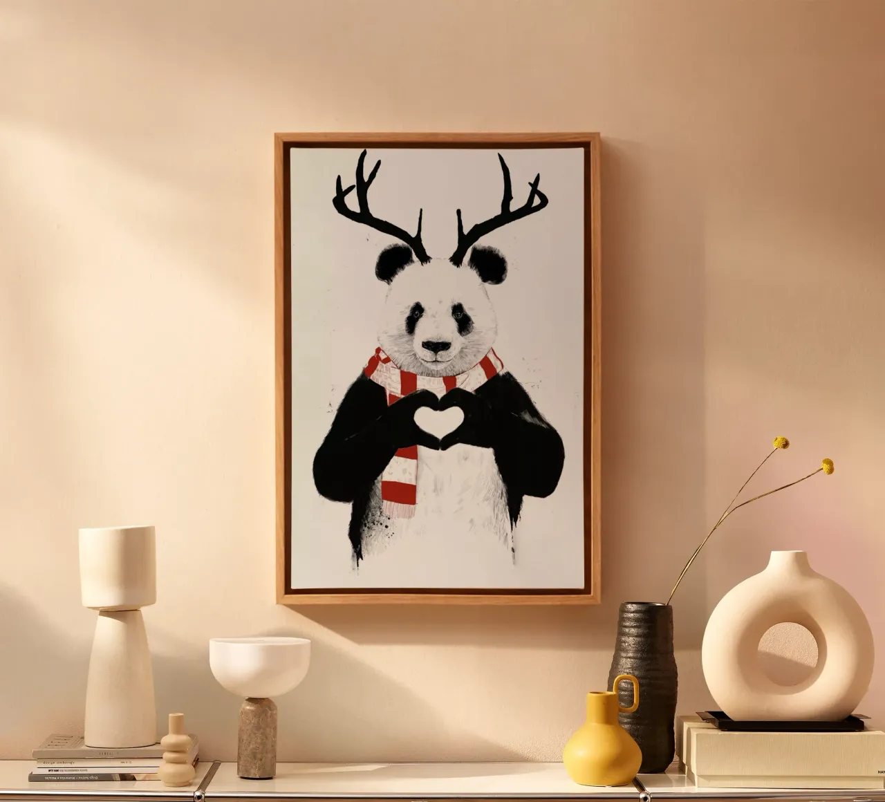 Rudolph Panda canvas met Baklijst van Balazs Solti