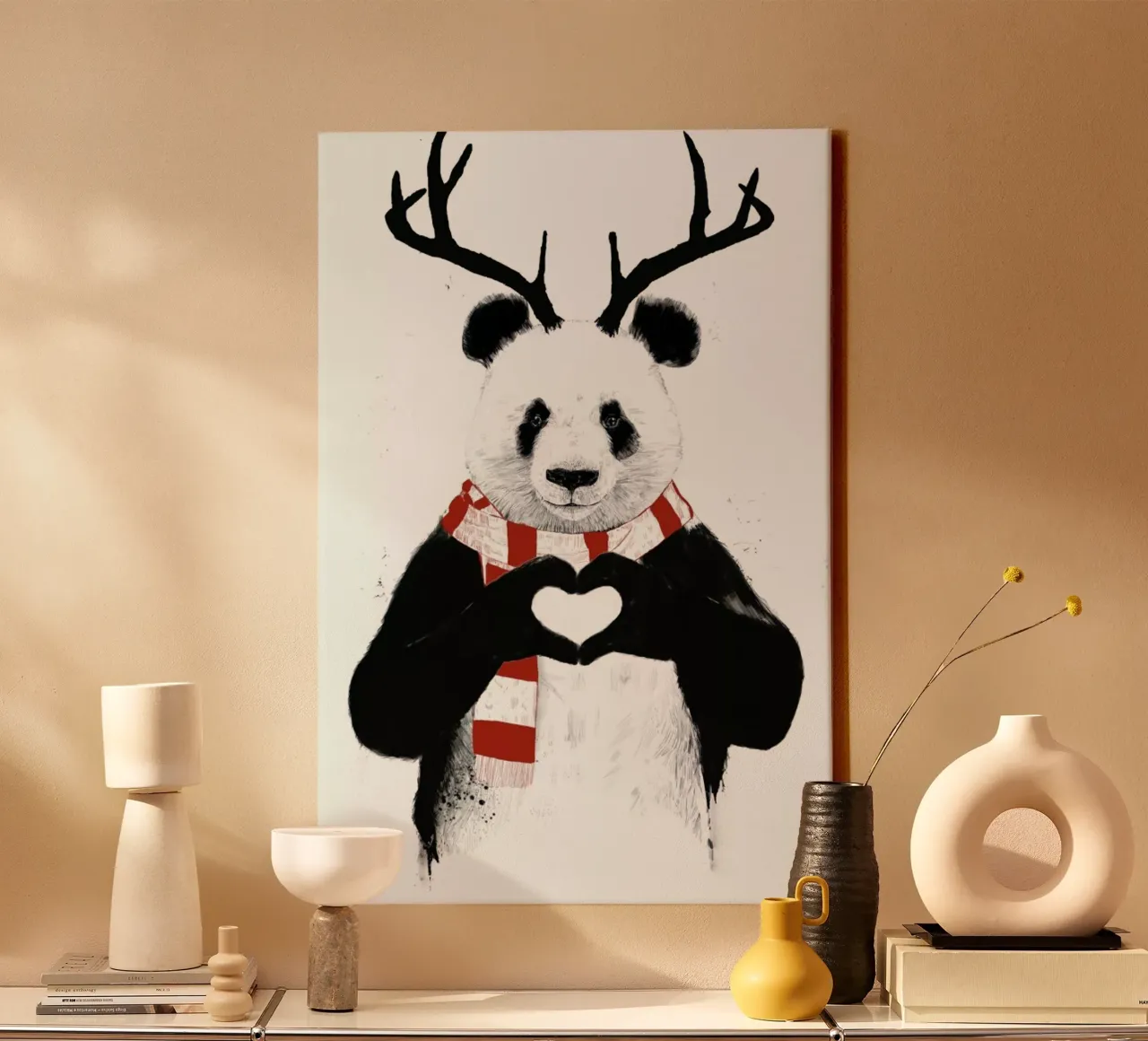 Rudolph Panda canvas met Baklijst van Balazs Solti
