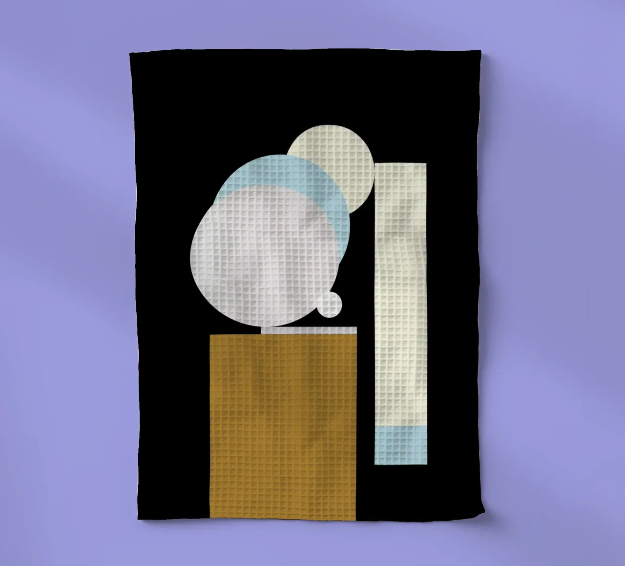 girl with geometric pearl earring tea towel by edsonramosart