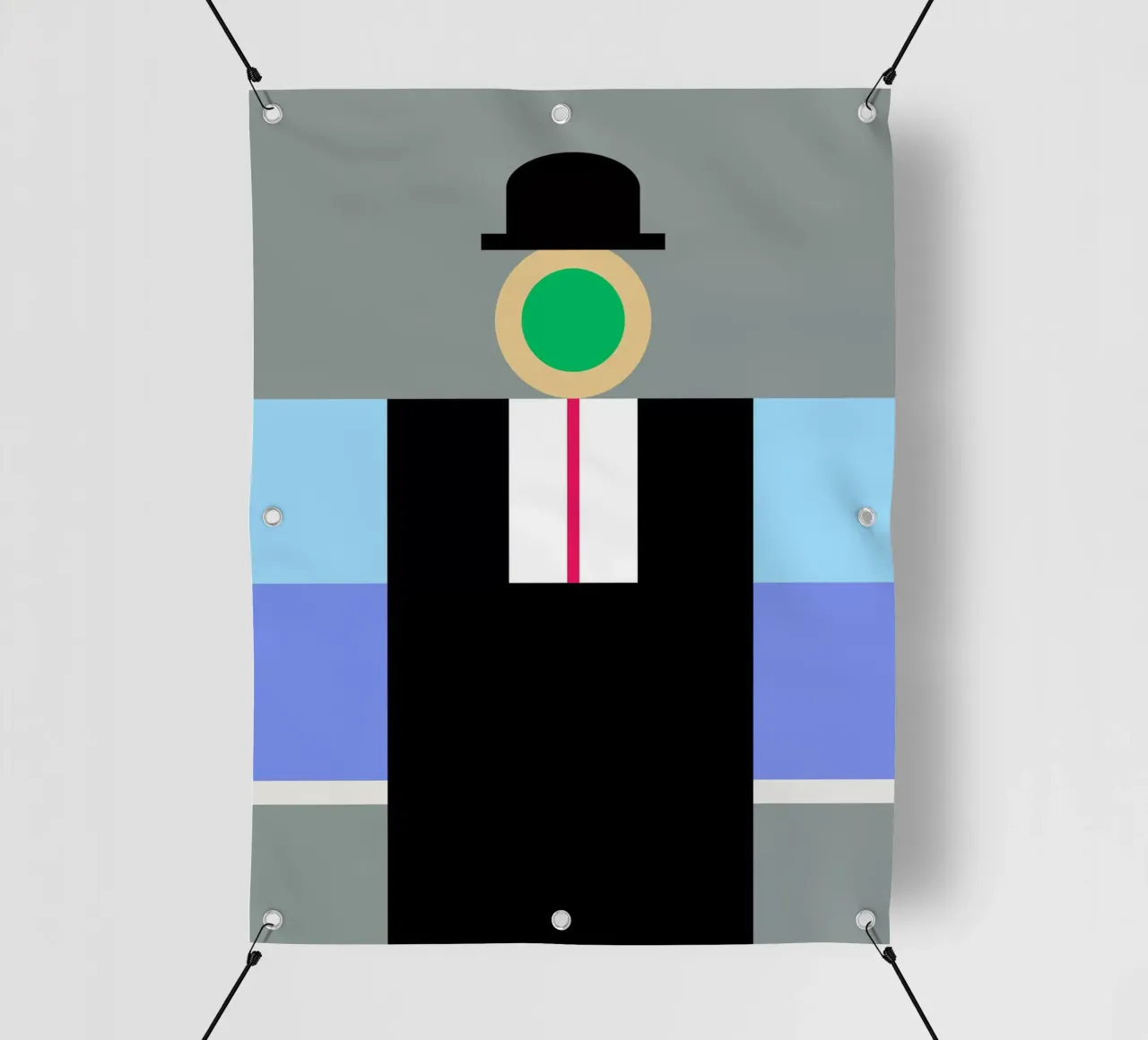 son of geometric man telo in pvc da edsonramosart