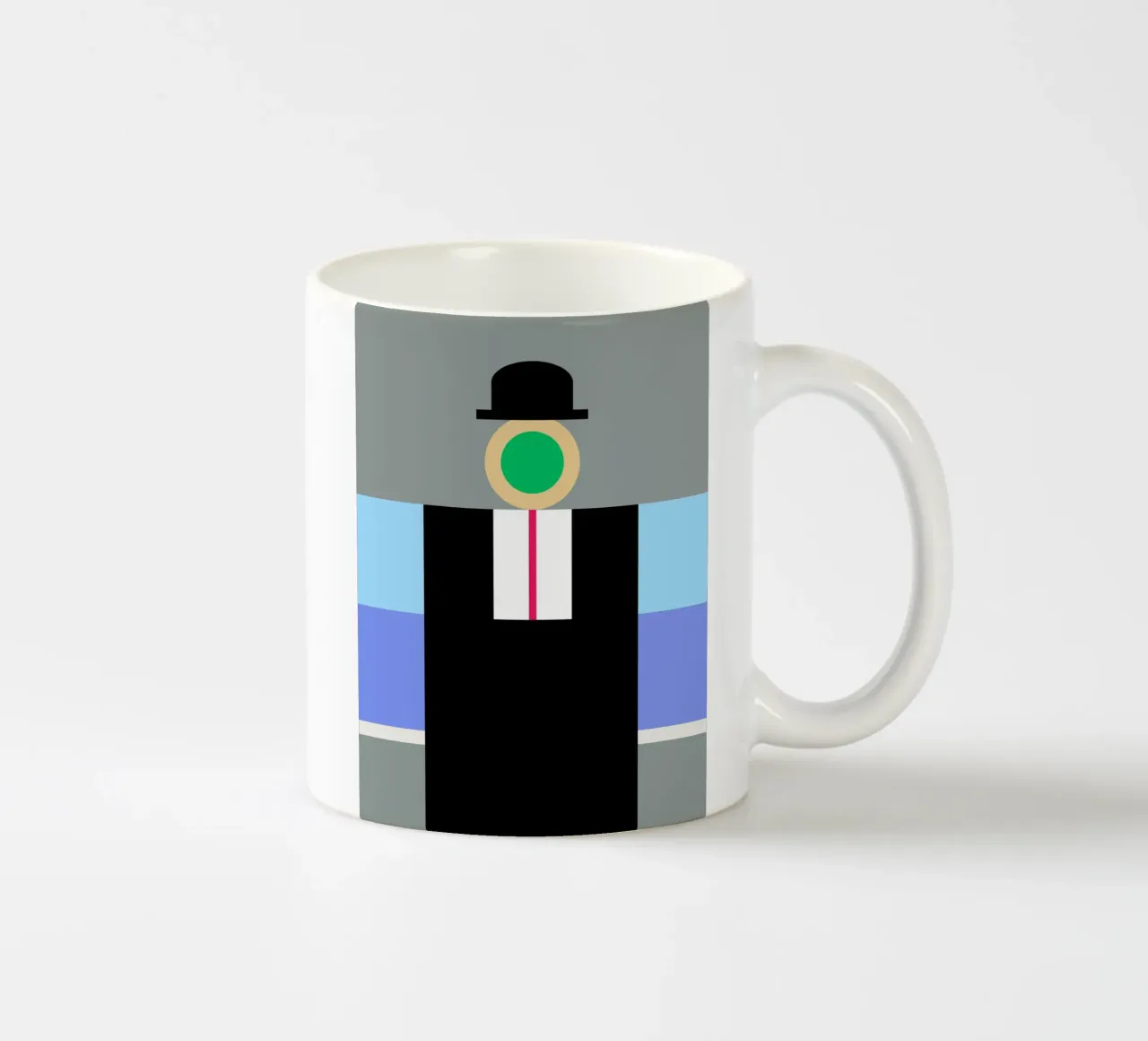 son of geometric man tazza in ceramica da edsonramosart
