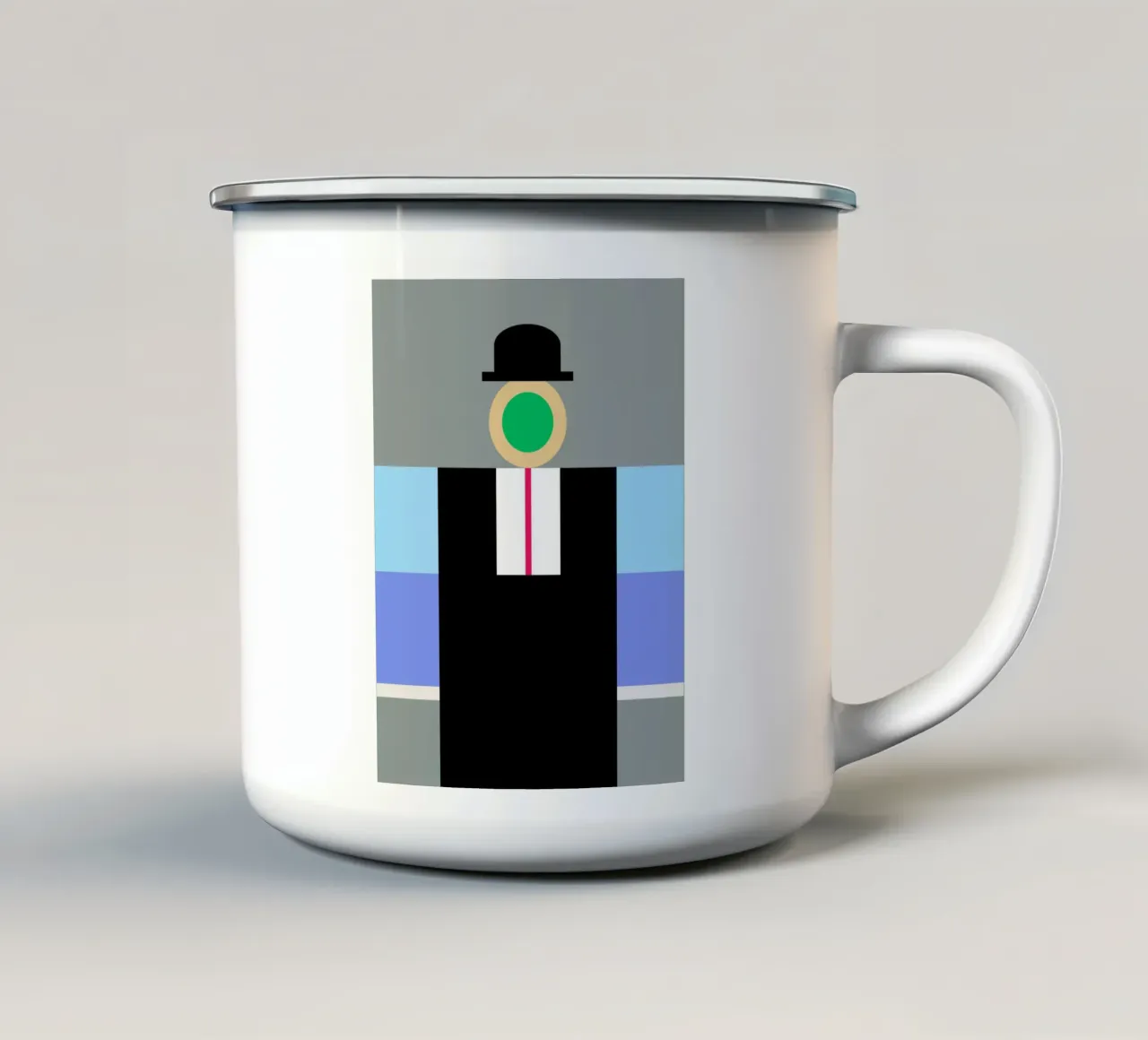 son of geometric man tazza in smalto da edsonramosart