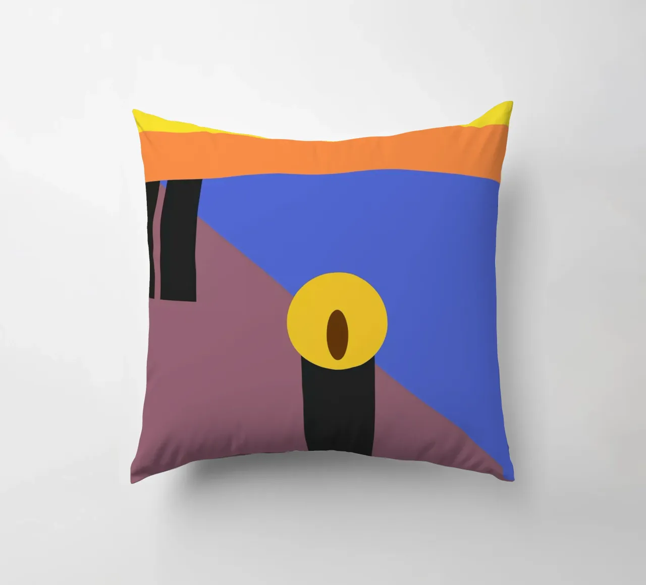 the geometric scream cuscino da edsonramosart