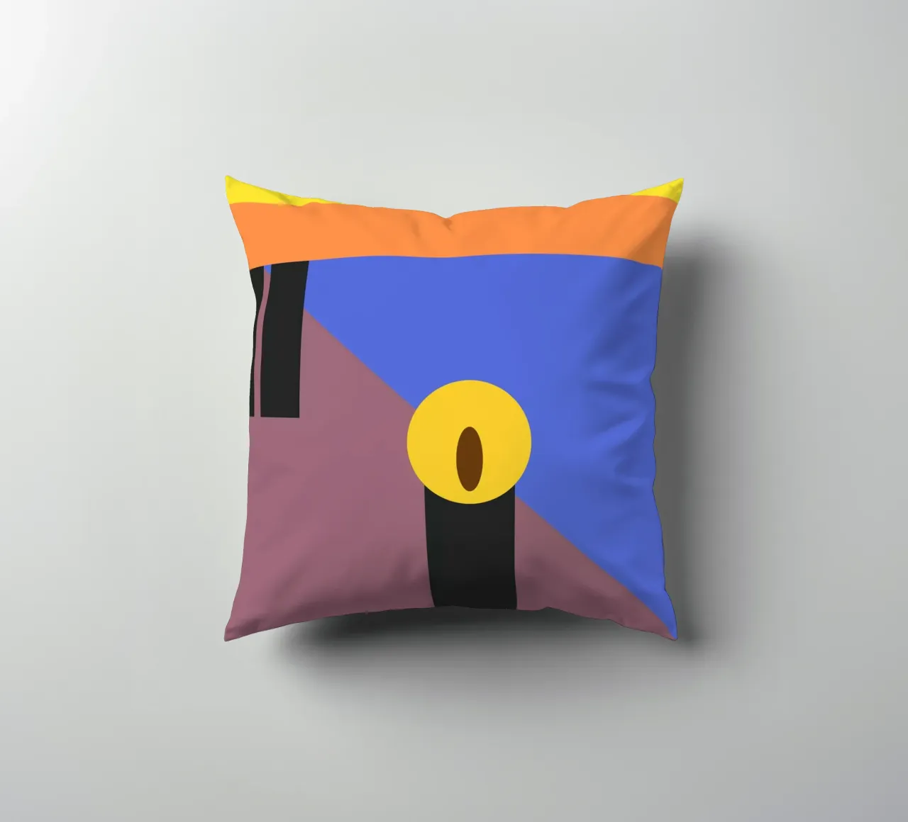 the geometric scream cuscino da edsonramosart