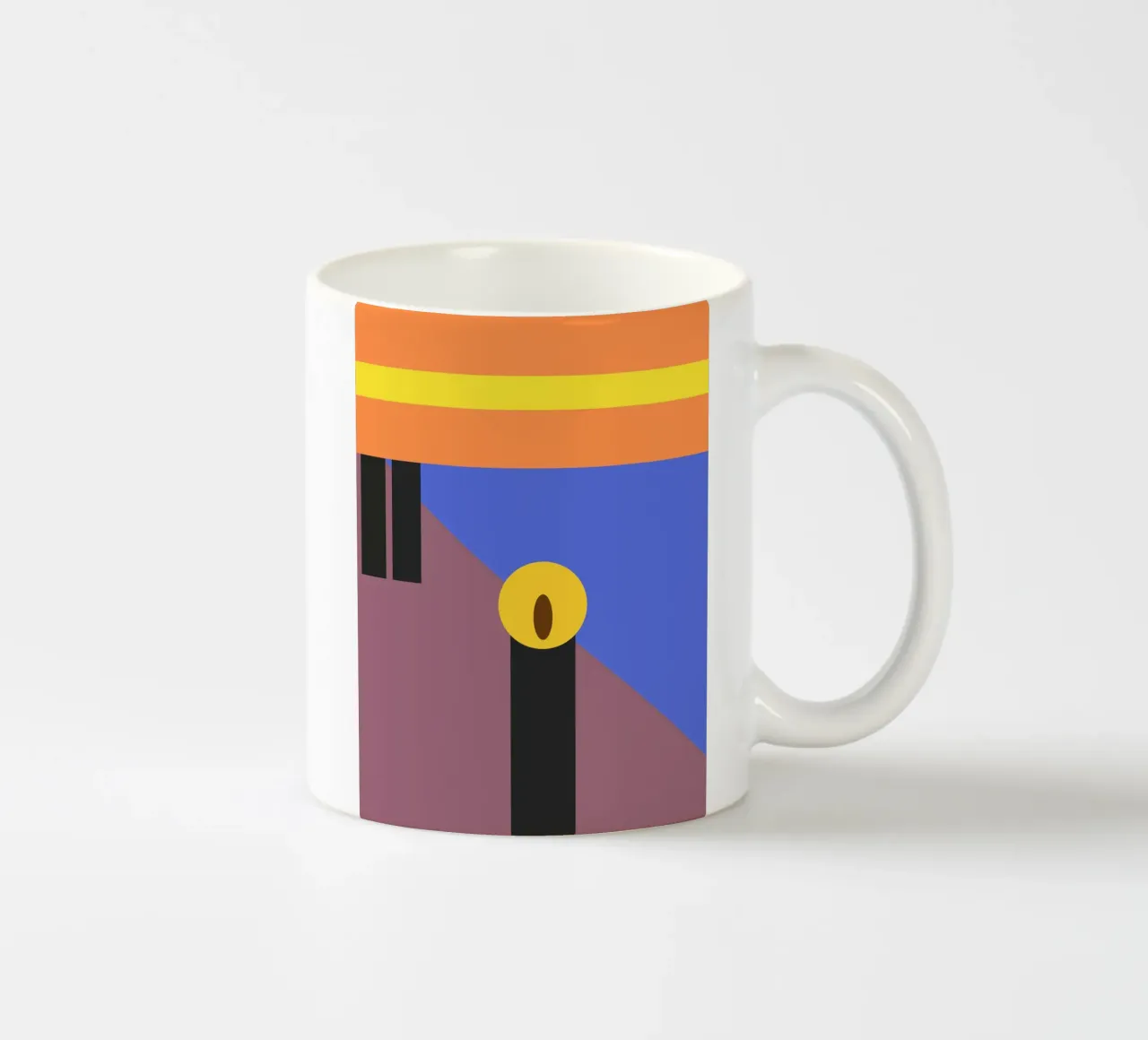 the geometric scream tazza in ceramica da edsonramosart